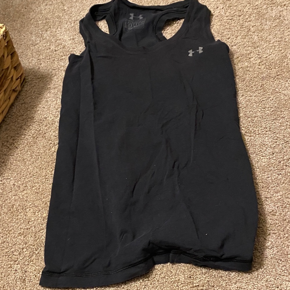 Under Armour Jet Black Sleeveless Top